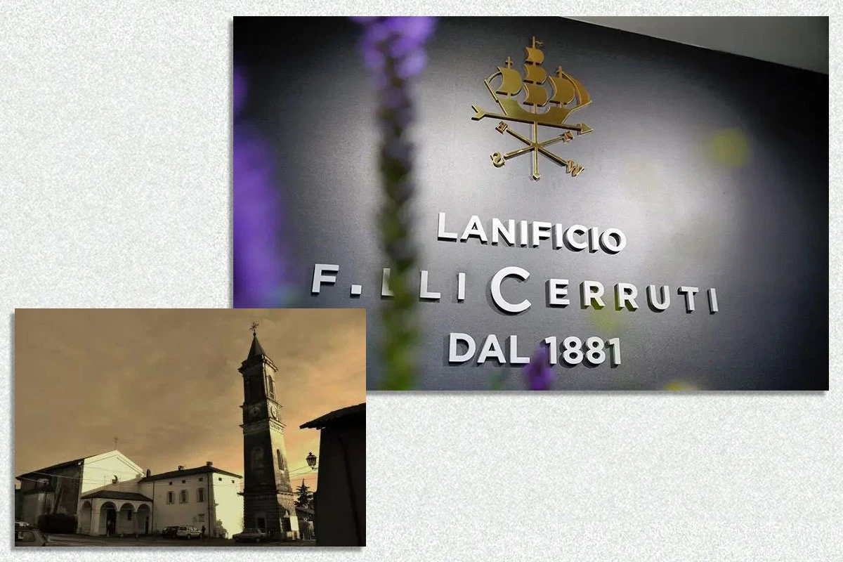 CERRUTI 1881 招牌及廠區。