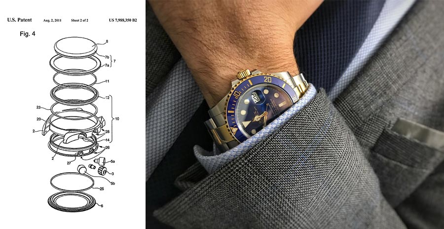 Rolex件分解圖及腕錶照片