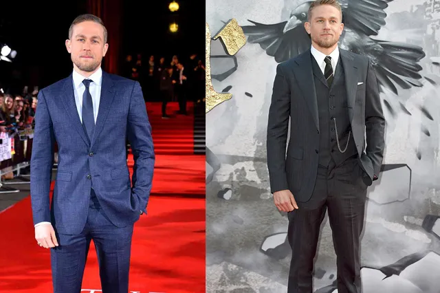 明星西服穿搭照